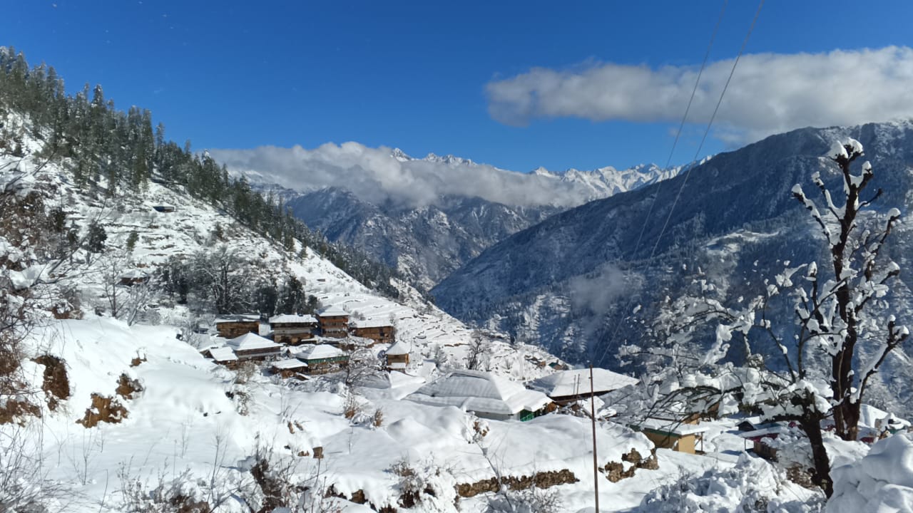 Jamala Village in Snow